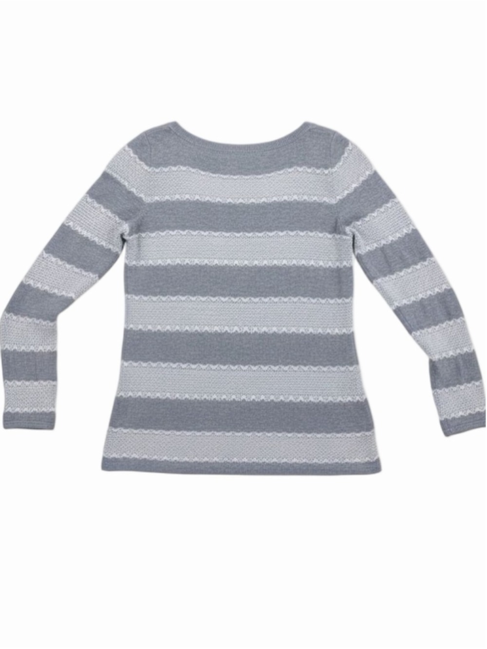 Tommy Hilfiger Women's Sweater Large Gray White
